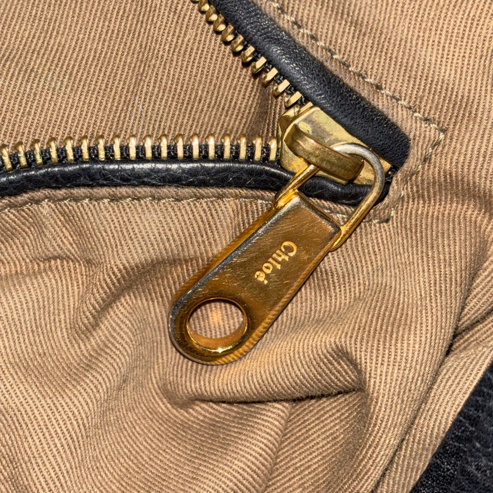 Chloe Elegant Marcie Black Leather Bag - Picture 12 of 16